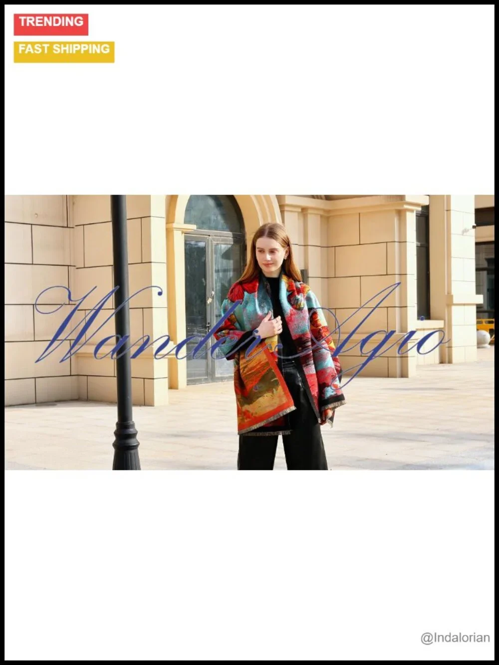 Handmade Embroidered Pashmina Shawl Wrap Thick Paisley Scarf